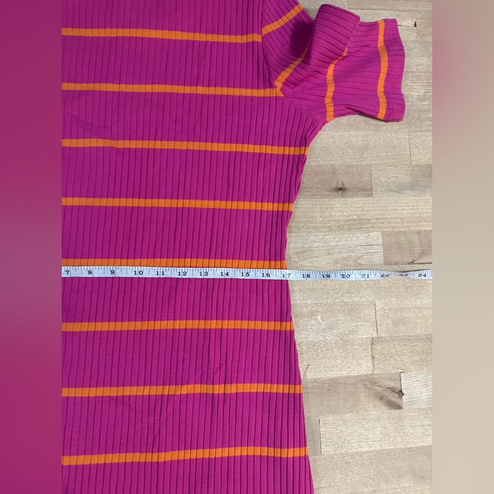 NWT Sanctuary Must Have Pink and Orange Striped Dress 1X - Picture 14 of 16